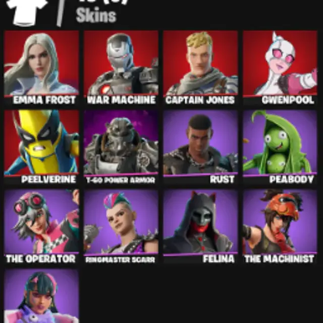 🔥 Fortnite [PC | PSN] 13 Скинов ✨ Gwenpool ✨ T-60 Power Armor ✨ War Machine
