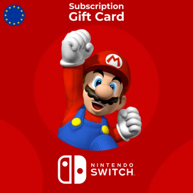 Подарочная карта Nintendo Switch Европа 3-12 Месяцев — цифровой код