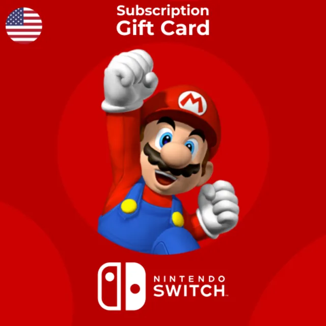 Подарочная карта Nintendo Switch США 3-12 месяцев — цифровой код