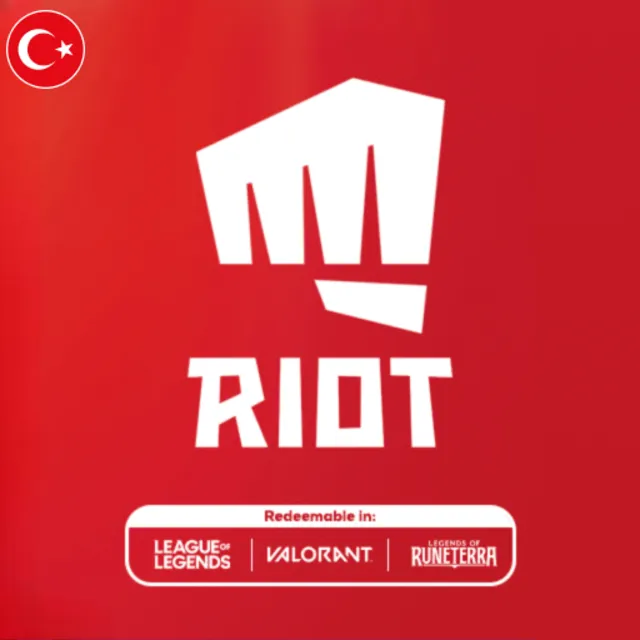 Подарочная карта Riot Cash Card Турция 120-2450 TRY — цифровой код
