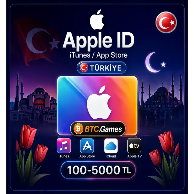 Подарочная карта Apple 100 - 5000 TRY Турция Apple App Store
