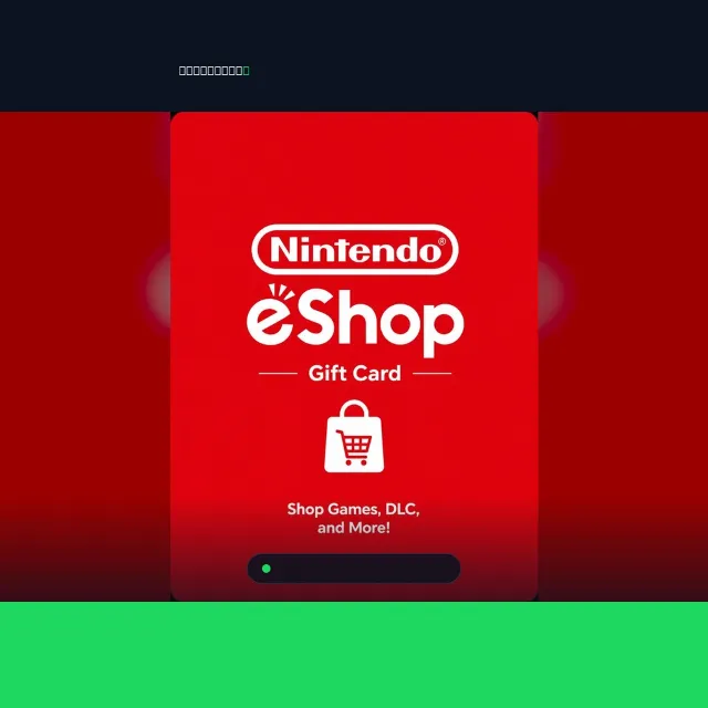 Nintendo eShop Gift Card $20 USD — Nintendo Switch США Цифровой код
