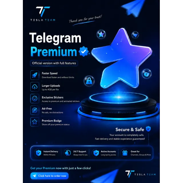 ⭐ Telegram Premium на 3 месяцев | Вход в аккаунт не требуется | Быстрая доставка