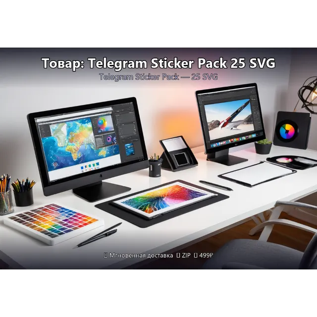 Товар: Telegram Sticker Pack 25 SVG
