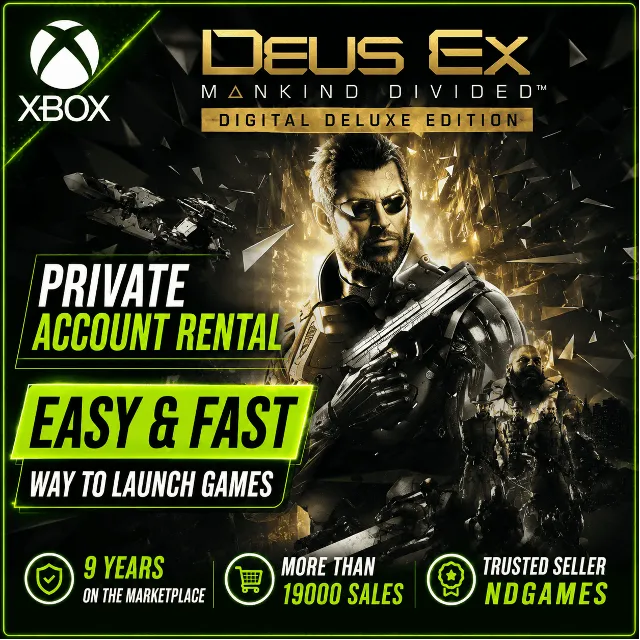 АРЕНДА Deus Ex: Mankind Divided - Digital Deluxe Edition [Xbox One &amp; Series] Личный