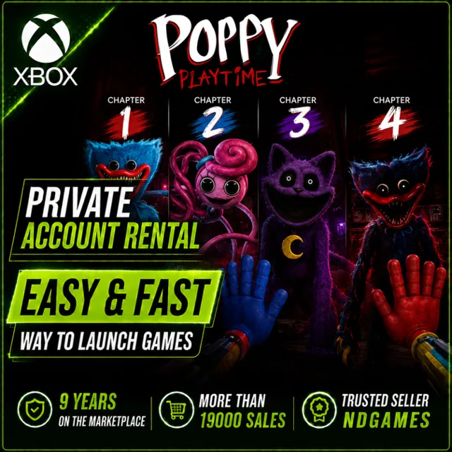 АРЕНДА Poppy Playtime: Chapter 1 &amp; 2 &amp; 3 &amp; 4 [Xbox One &amp; Xbox Series] Личный Аккаунт
