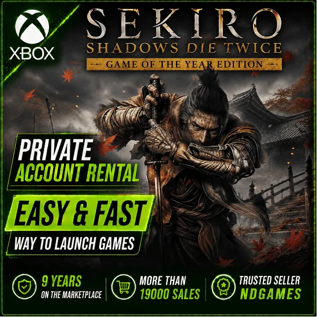 АРЕНДА Sekiro: Shadows Die Twice - GOTY Edition [Xbox One &amp; Series] Личный Аккаунт