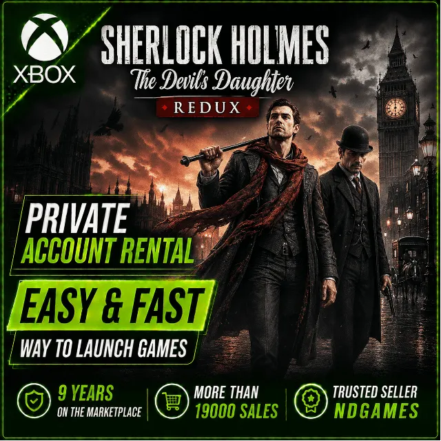 АРЕНДА Sherlock Holmes: The Devil's Daughter Redux [Xbox One &amp; Series] Личный Аккаунт