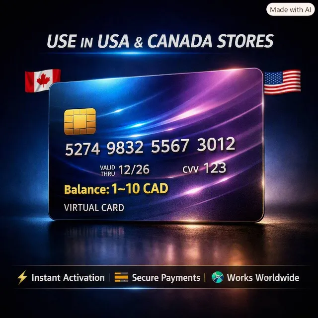 🇨🇦 Виртуальная предоплаченная карта | Mastercard® eReward 💳| 1–10 CAD|Canada/USA ✅