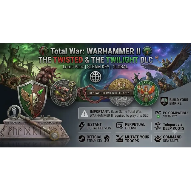 ⚔️ Total War: WARHAMMER II The Twisted &amp; The Twilight DLC ✅ КЛЮЧ Steam | GLOBAL