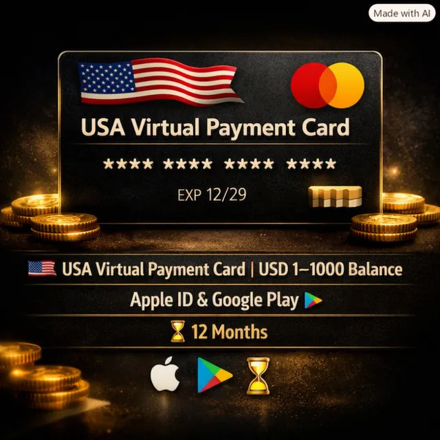 🇺🇸 Предоплаченная Платёжная Карта США | eReward | Номинал 1-9 USD