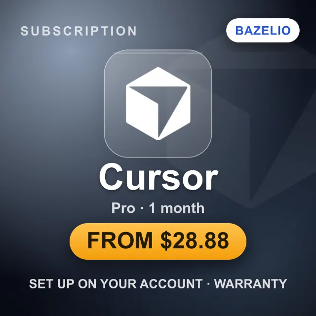Cursor Pro — подписка на ваш аккаунт · 1 месяц · для разработчиков