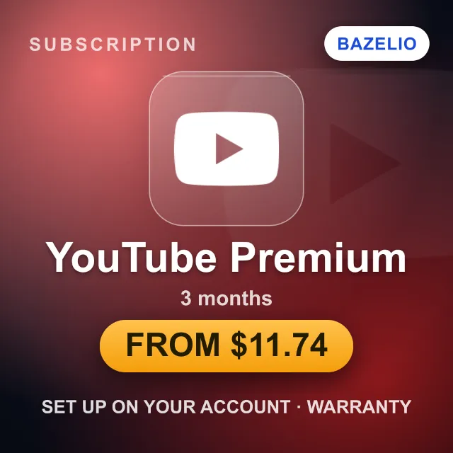 YouTube Premium — подписка на ваш аккаунт · 3 месяца