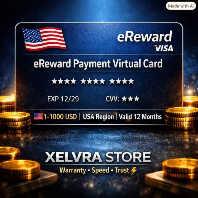 🇺🇸 Предоплаченная Карта eReward | Карта США | 1-9 USD | ⏳ до 12 Месяцев | Быстро