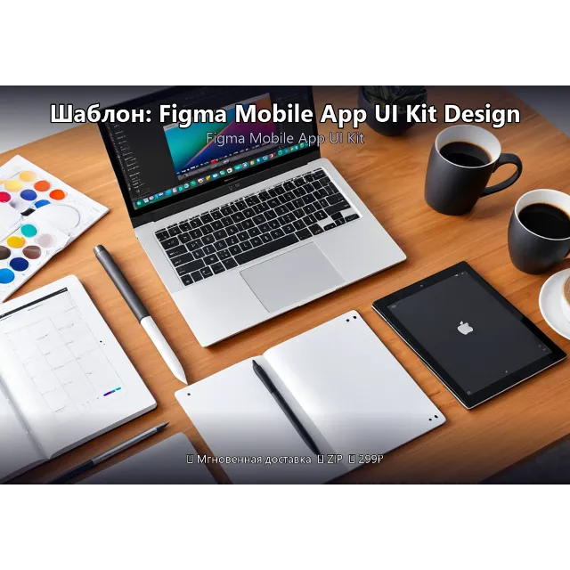 Шаблон: Mobile App UI Kit SVG Components