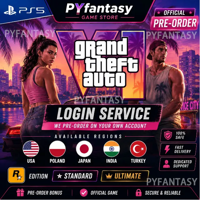 Grand Theft Auto VI (GTA 6) PS5 Pre-Order Standard/Ultimate