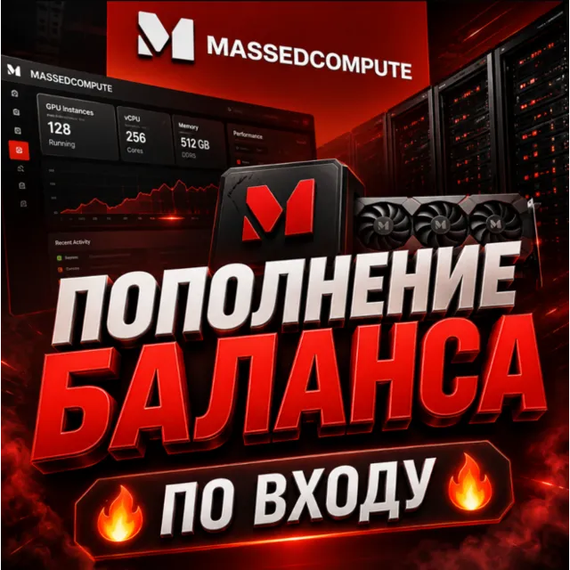 Massed Compute | Пополнение баланса [С ВХОДОМ В АККАУНТ]