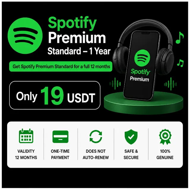 Spotify Premium Standard (12 месяцев) | Разовый платеж | Активация на личном аккаунте