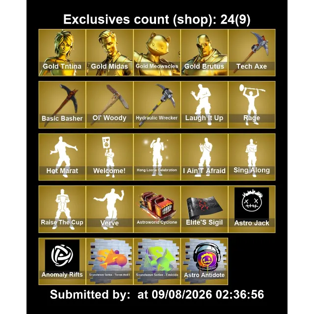 Мгновенный доступ • FN (все платформы) • 358 skins • 4300 VB • Полный доступ