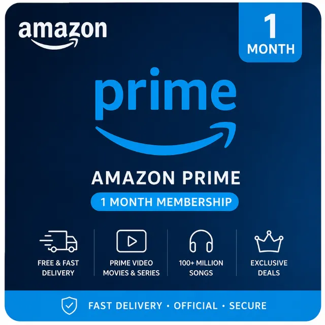 **Amazon Prime 1 Month Subscription – Premium Membership | Fast Delivery &amp; Prime Vide