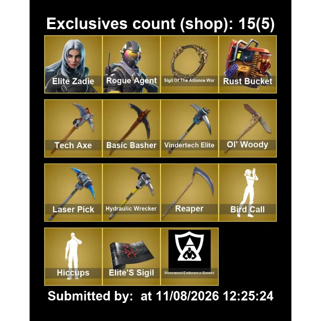 Мгновенный доступ • FN (все платформы) • 248 skins • Elite Zadie • Полный доступ