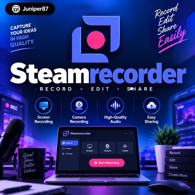 Премиум-подписка Steamrecorder на 1–12 месяцев на вашем аккаунте