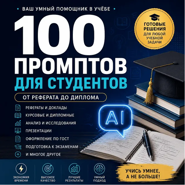 100 промптов ChatGPT для студентов — AI Student Pro 2026: учеба, работы и подготовка