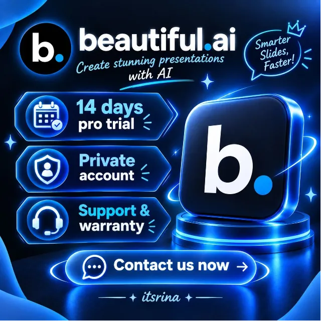 Beautiful AI — PRO на 14 дней | Личный аккаунт (Автовыдача)