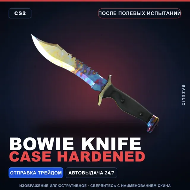 ★ Bowie Knife | Case Hardened | После полевых испытаний · Скин Counter-Strike 2