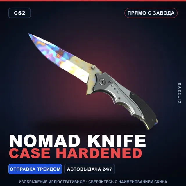 ★ Nomad Knife | Case Hardened | Прямо с завода · Скин Counter-Strike 2