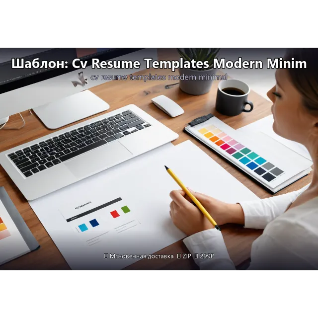 Шаблон: Cv Resume Templates Modern Minimal
