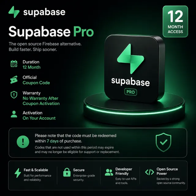 Supabase Pro – 12 Month