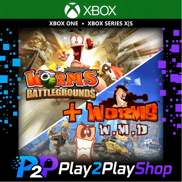 WORMS BATTLEGROUNDS + WORMS W.M.D XBOX КЛЮЧ