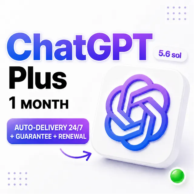 ChatGPT Plus 1 месяц | Личный аккаунт или ключ продления | GPT-5.6 Sol + Codex