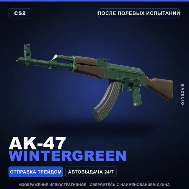 AK-47 | Wintergreen | После полевых испытаний · Скин Counter-Strike 2