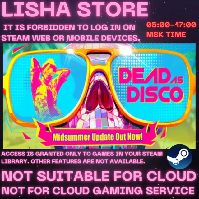 STEAM Account General Dead as Disco Оффлайн На 30 или 90 дней