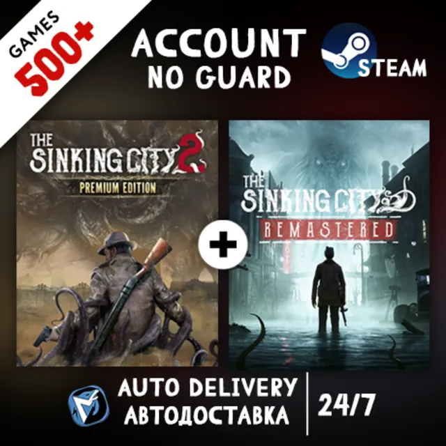 The Sinking City 2 - Premium Edition + 1 Remastered + 500 ИГР STEAM АККАУНТ