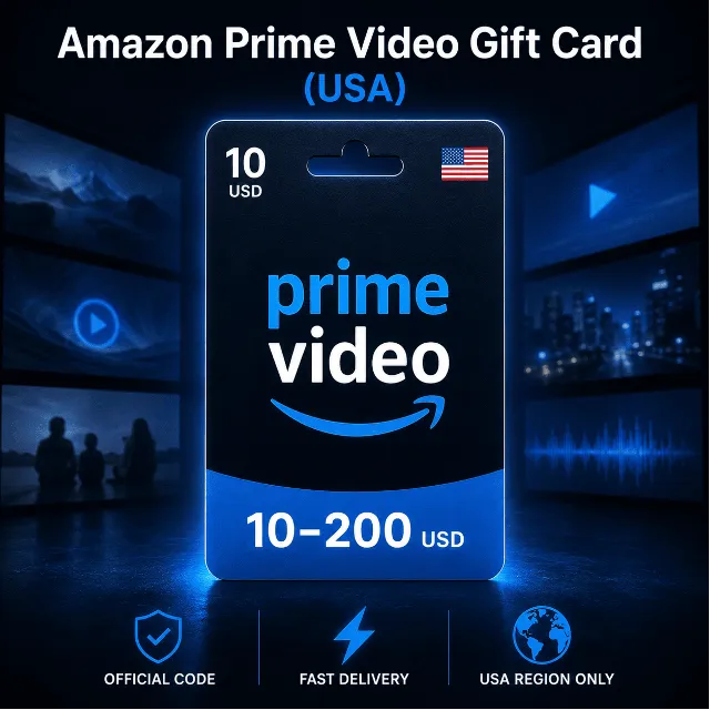 Amazon Prime Video (США) 10–200 USD | Код пополнения