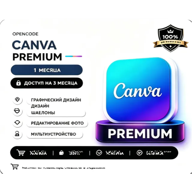 Canva Pro | Подписка | 1 месяц | Аккаунт | Низкая цена | Безопасно