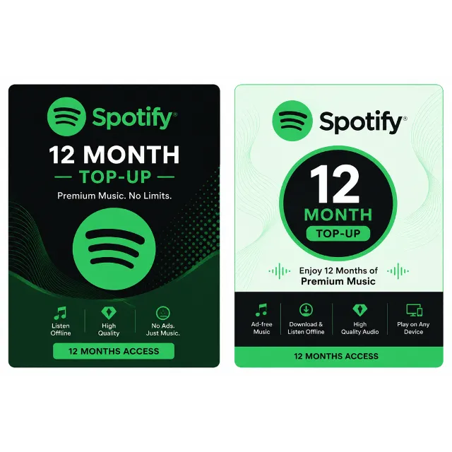 Spotify Top-Up (Global) Premium Individual 12 Months