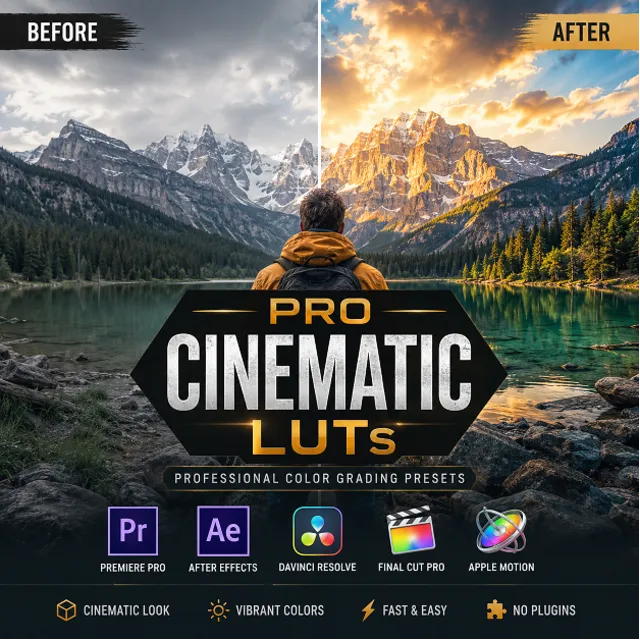 Pro Cinematic LUTs – Профессиональные LUT-пресеты для Premiere Pro