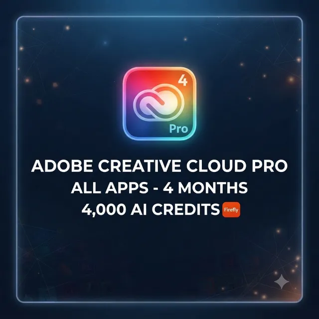 Adobe Creative Cloud PRO | 4 Месяца | Все приложения + 4000 AI кредитов