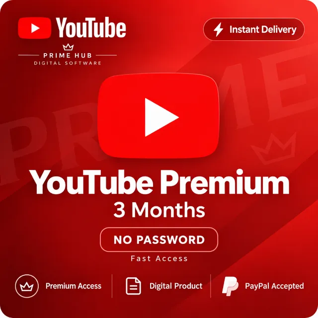 YouTube Premium 3 месяца | Без пароля | Быстро | Без региональных ограничений