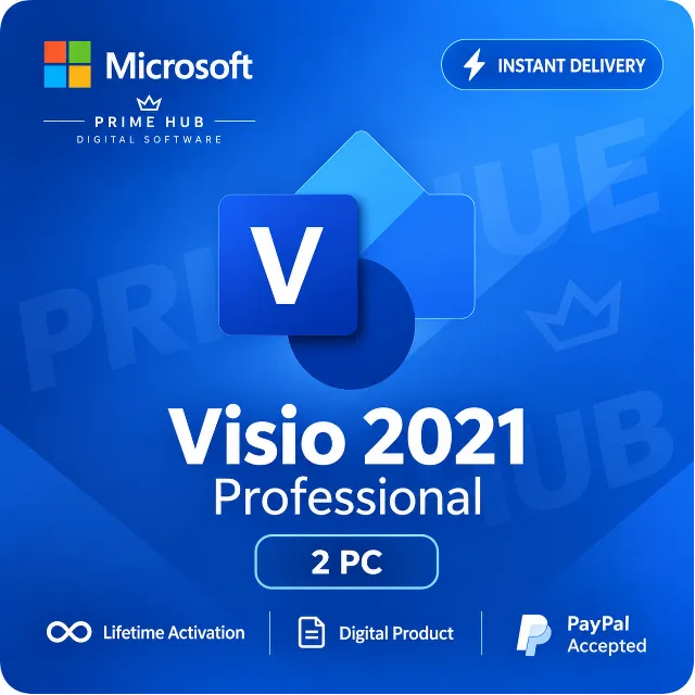 Visio 2021 Pro | 2 ПК | Онлайн-активация | Бессрочно | Мгновенно