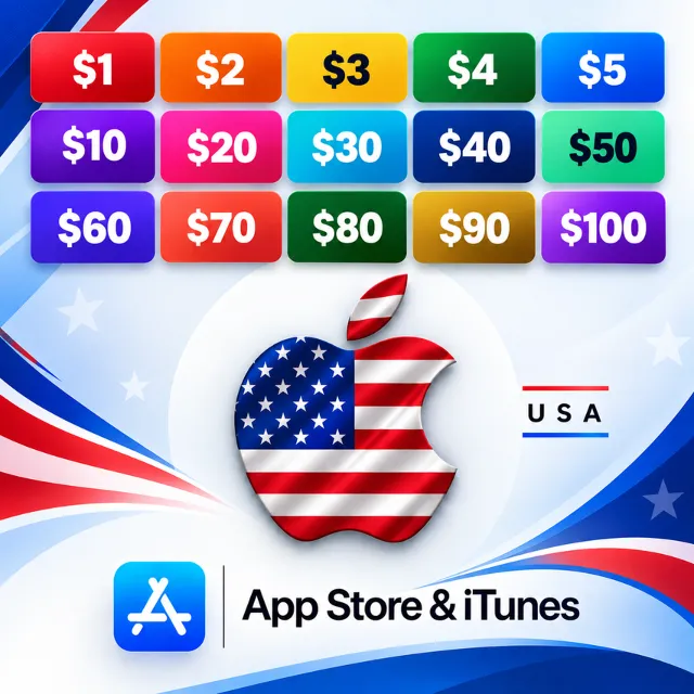 1-100 USD - Apple &amp; iTunes 🍎 - США