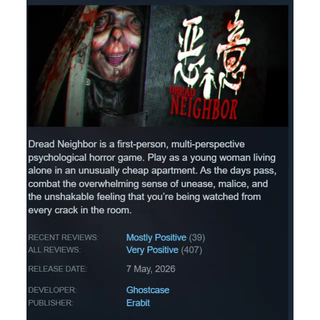 GLOBAL | Dread Neighbor | STEAM KEY