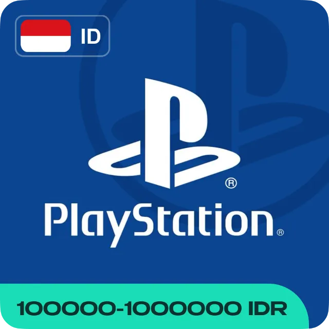 КАРТА PLAYSTATION PSN (ИНДОНЕЗИЯ 100&nbsp;000–1&nbsp;500&nbsp;000 IDR)