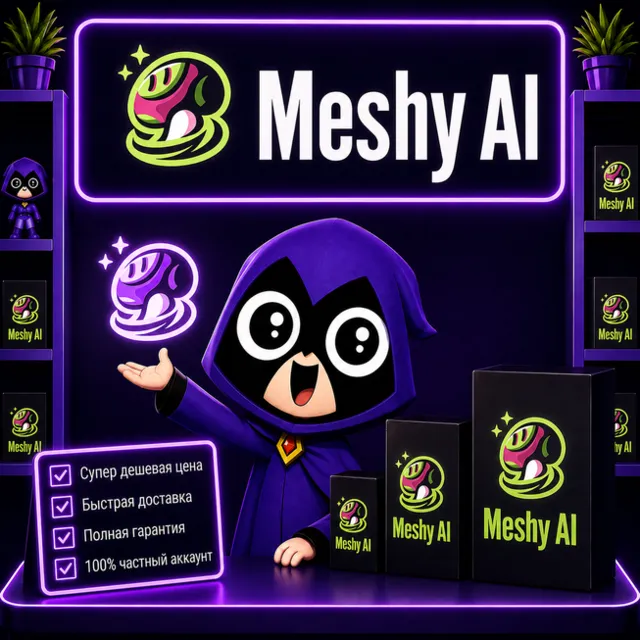 Подписка на Meshy AI 3D — 1 месяц (личный доступ) | Быстро и недорого