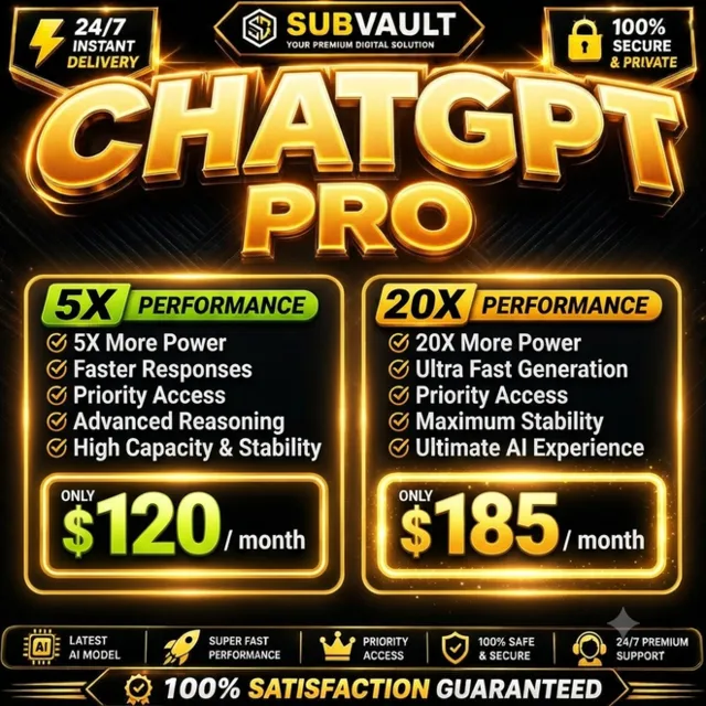 [24/7 АВТО] CHATGPT PRO 5X / 20X | ПОЛНАЯ ГАРАНТИЯ | 1 МЕСЯЦ | АКТИВАЦИЯ / ПРОДЛЕНИЕ