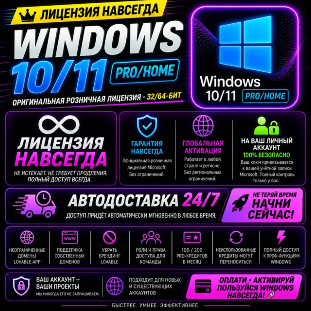 Windows 10/11 Pro/Home (32/64-бит) — Купить лицензионный ключ — Партнёр Microsoft